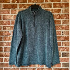GAP 1/4 zip cotton/polyester green sweater men’s size large